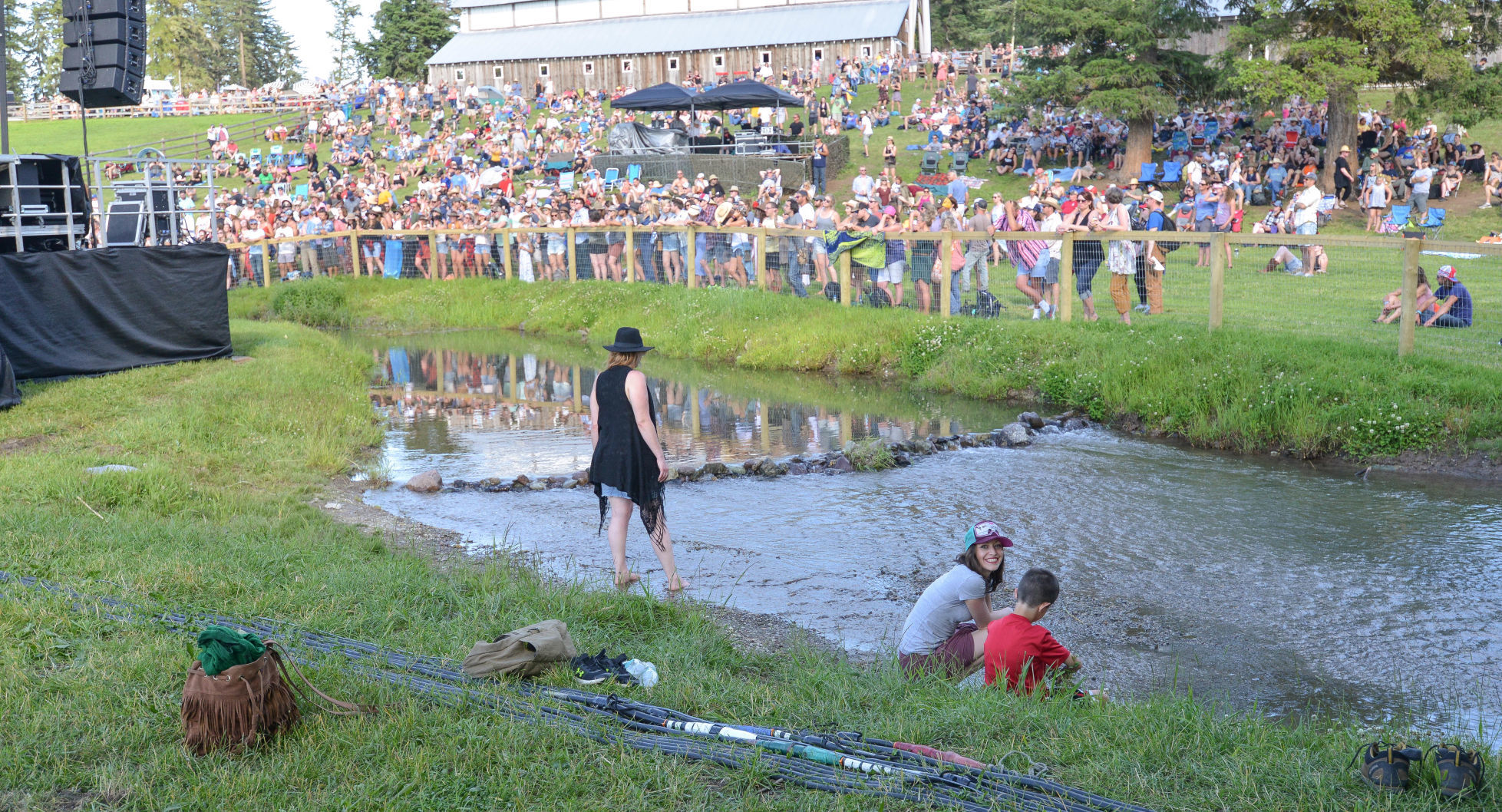 Big Sky Fest fans creek